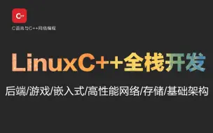 Download Video: Linux C/C++高级全栈开发（后端/游戏/嵌入式/高性能网络/存储/基础架构）