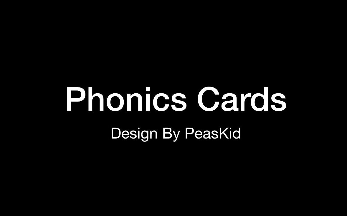 PeasKid原创phonics cards英语早教英语视频儿童自然拼读英语卡片哔哩哔哩bilibili