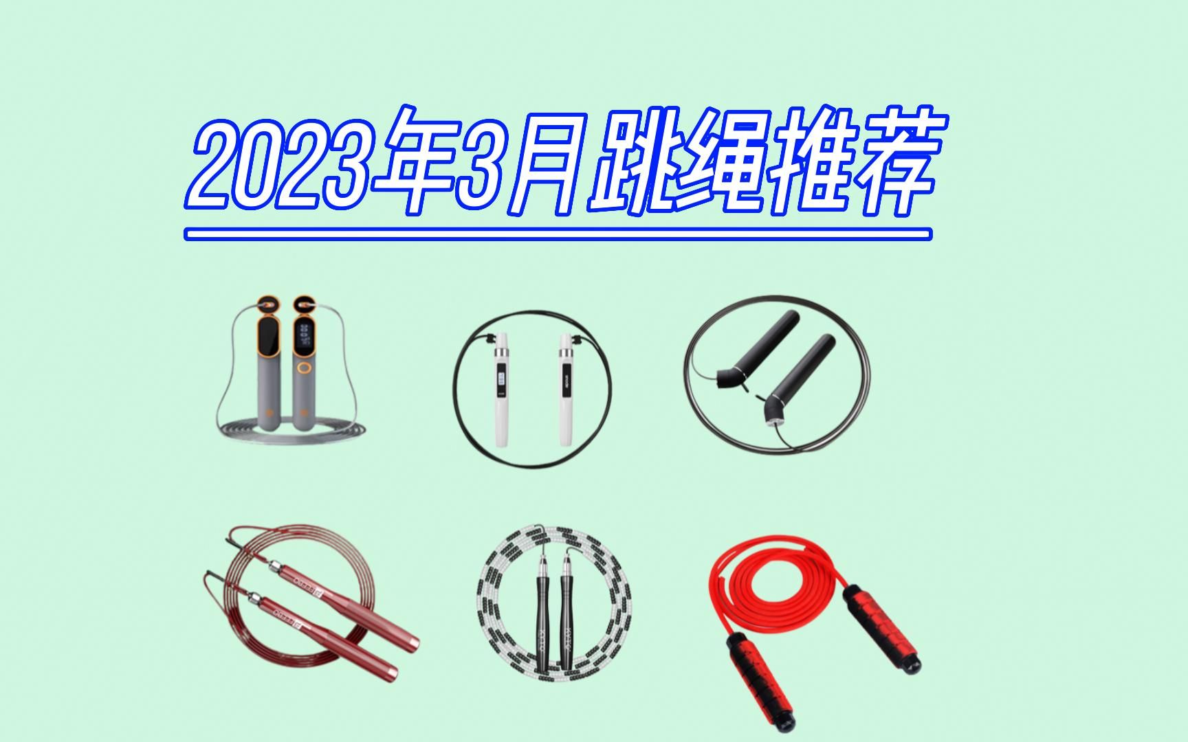 2023年3月,跳绳推荐攻略,PVC绳体、尼龙绳体、钢丝绳体、珠节绳体,跳绳选购指南!哔哩哔哩bilibili