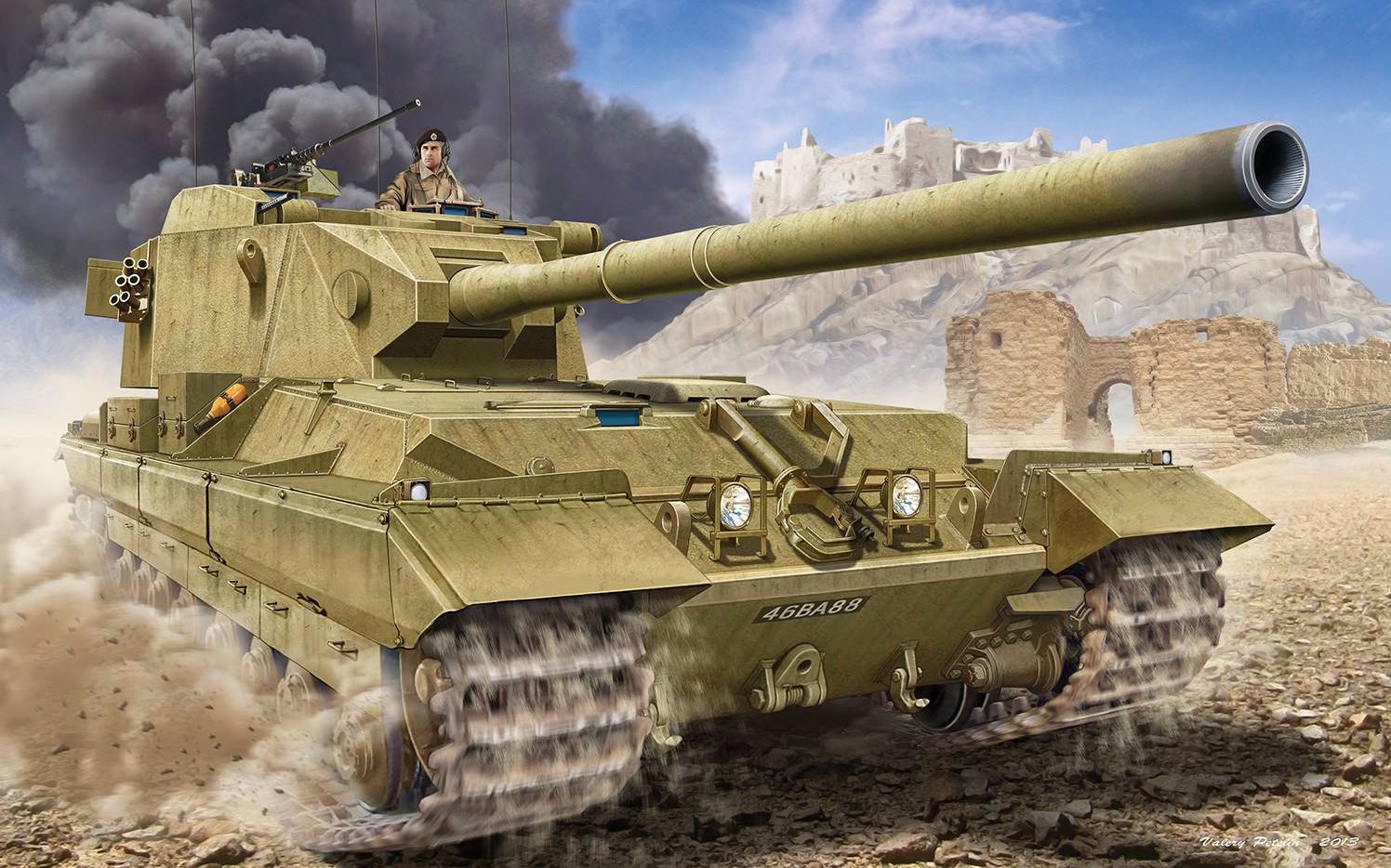 拎大侠坦克世界英系恶魔万伤巨炮