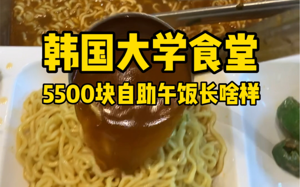 [图]韩国大学食堂｜贴秋膘了