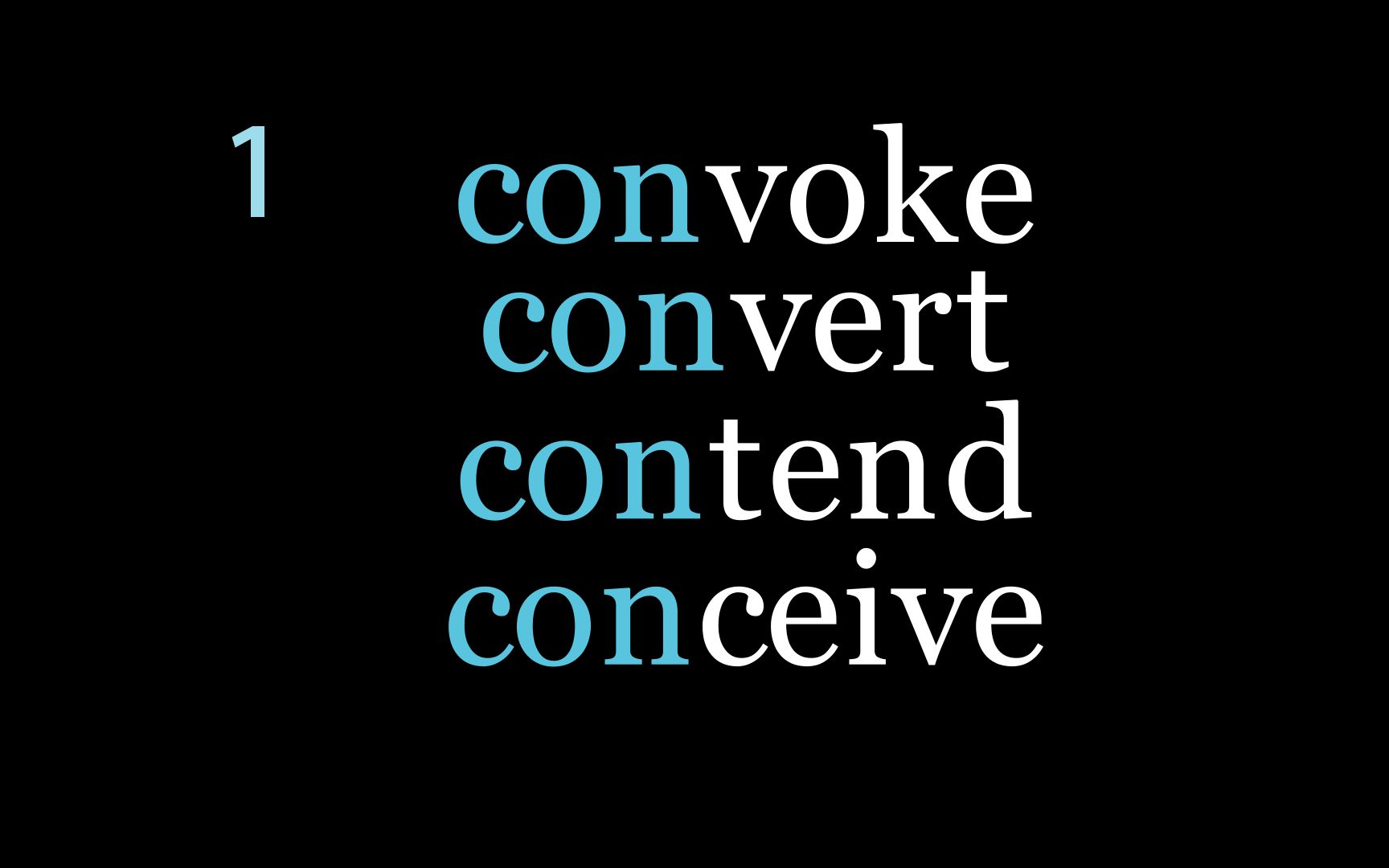 1、词缀记单词【前缀con篇】:convoke、convert、contend、conceive哔哩哔哩bilibili