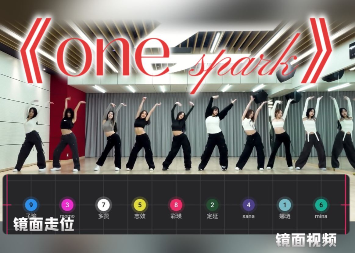 [图]【走位/动线】TWICE 新曲 one spark 丨 好元气！丨 部分修改 丨 60次复杂走位