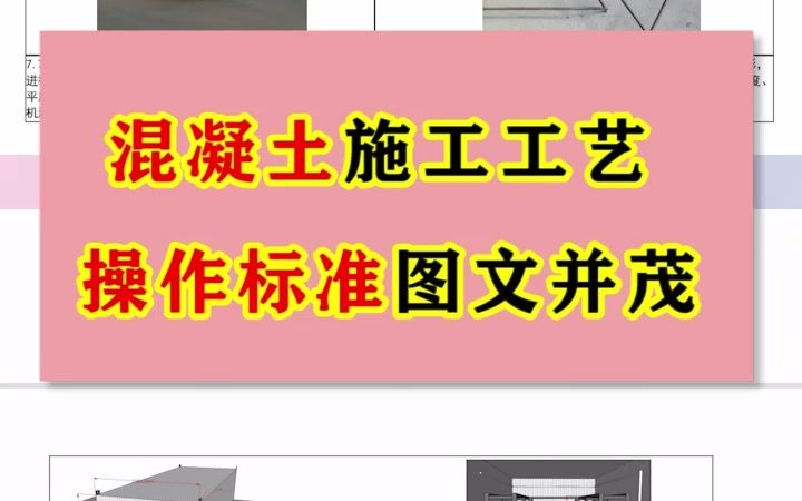 [图]混凝土施工工艺不知道如何操作？看这套操作标准不就够了