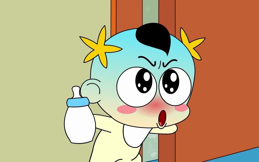 奶瓶小星:门外的寒风,搞笑动画短片小视频