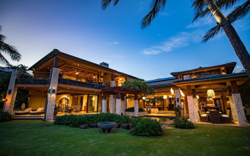 【豪宅收藏】—夏威夷—坐落于瓦胡岛每晚9,000美元精美名人大厦_哔哩