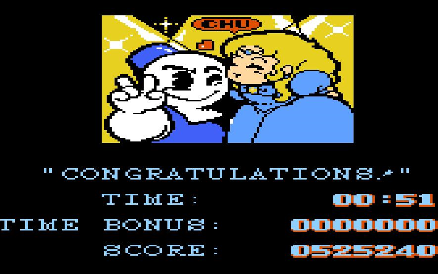 fc雪人兄弟隐藏关卡时间模式之公主不亲我