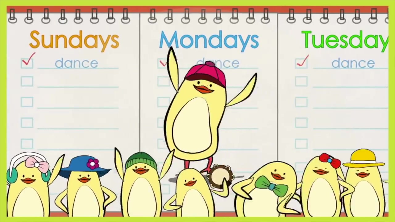 儿童英文歌曲sevendaysaweek一周七天monday