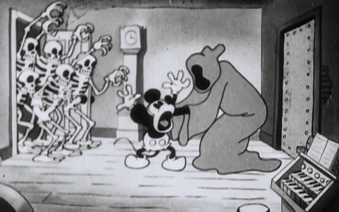 【迪士尼古早动画短片】米奇鬼屋大冒险丨Mickey Mouse  The Haunted House (1929)哔哩哔哩bilibili