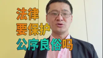 【罗翔】法律要保护公序良俗吗？公法与私法有何区别？