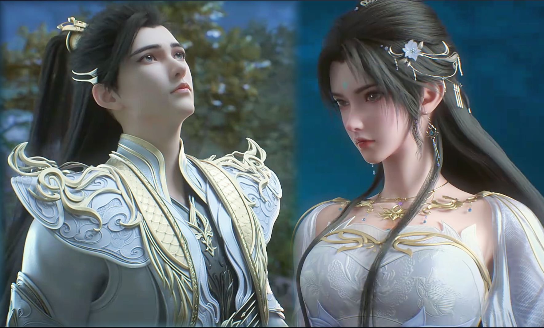 完美世界名场面之一,石昊清漪仙池共浴!