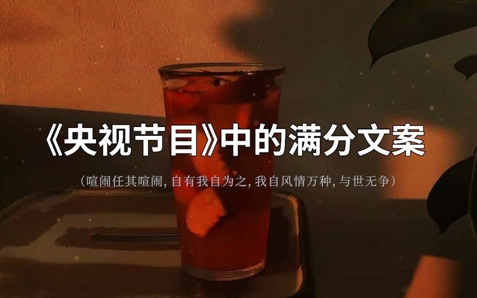 [图]《央视节目》中的满分文案  "为梦狂奔的路上，有风急雨骤，有孤夜寂寥。"