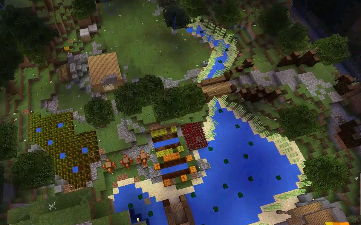 《我的世界》内测前期花雨庭家园服