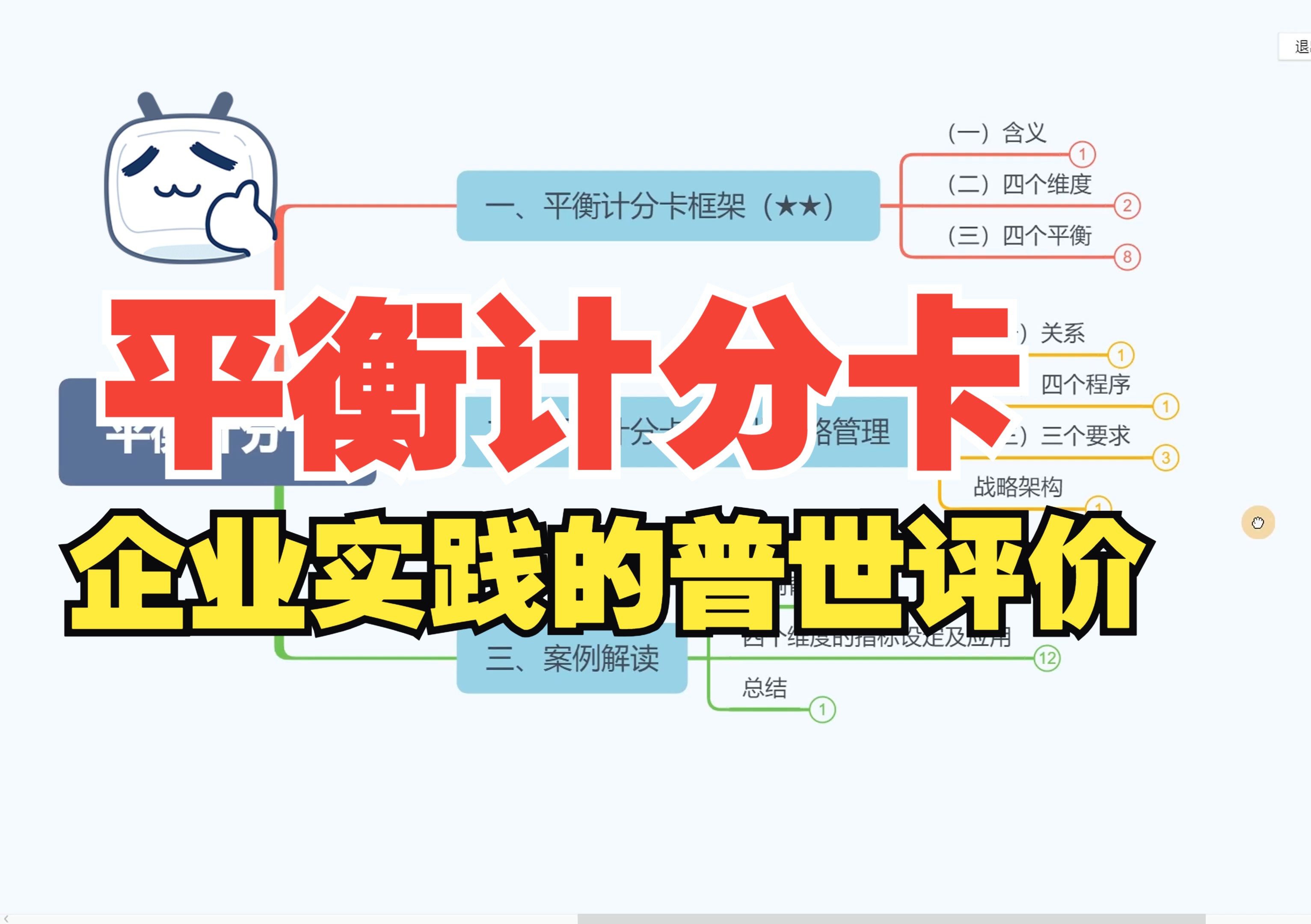 平衡计分卡:打破企业发展瓶颈的经典利器,10分钟学会应用并实践平衡记分卡模型(最普世的评价模型)哔哩哔哩bilibili