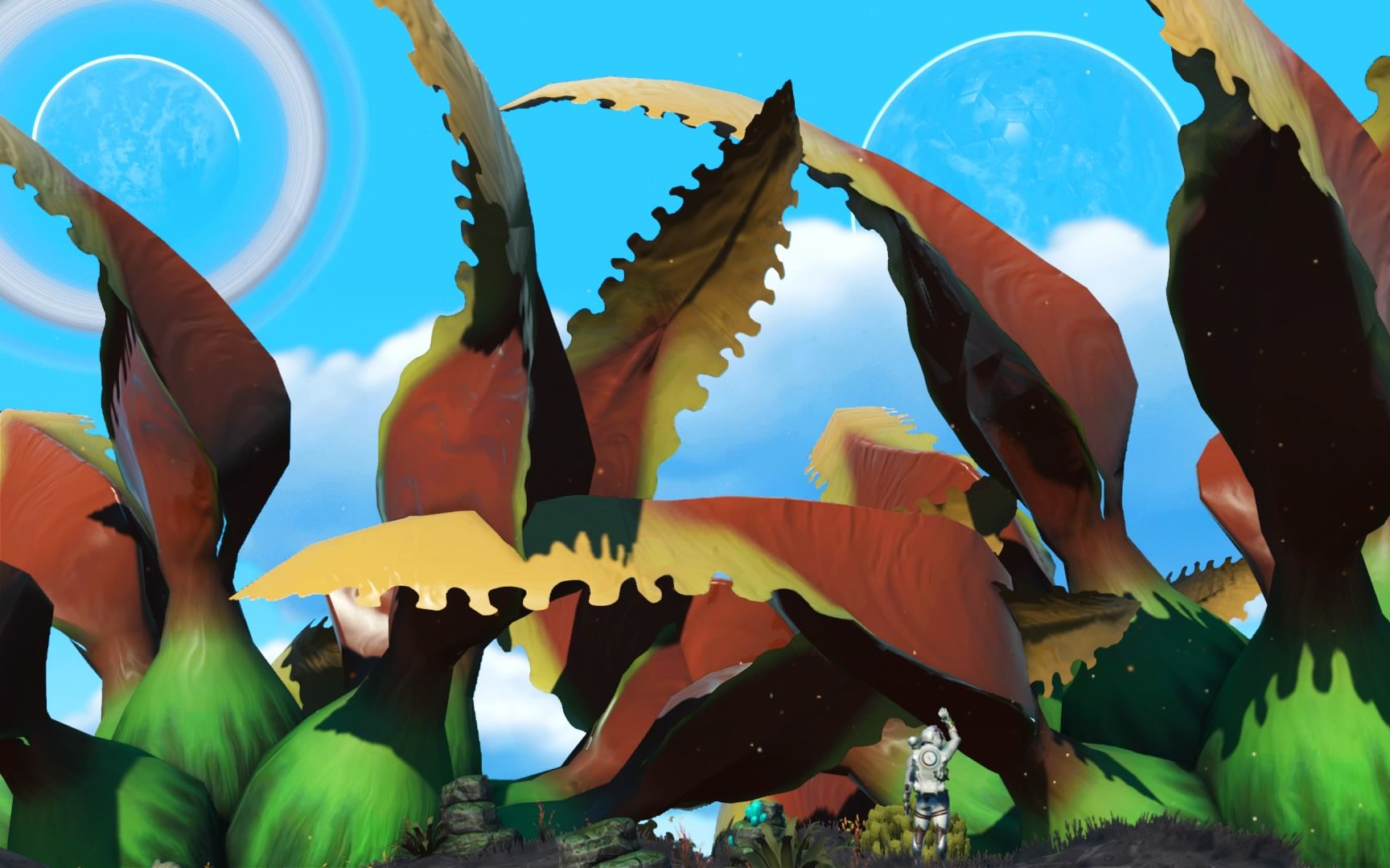 无人深空美景:异常星球上的巨型植物