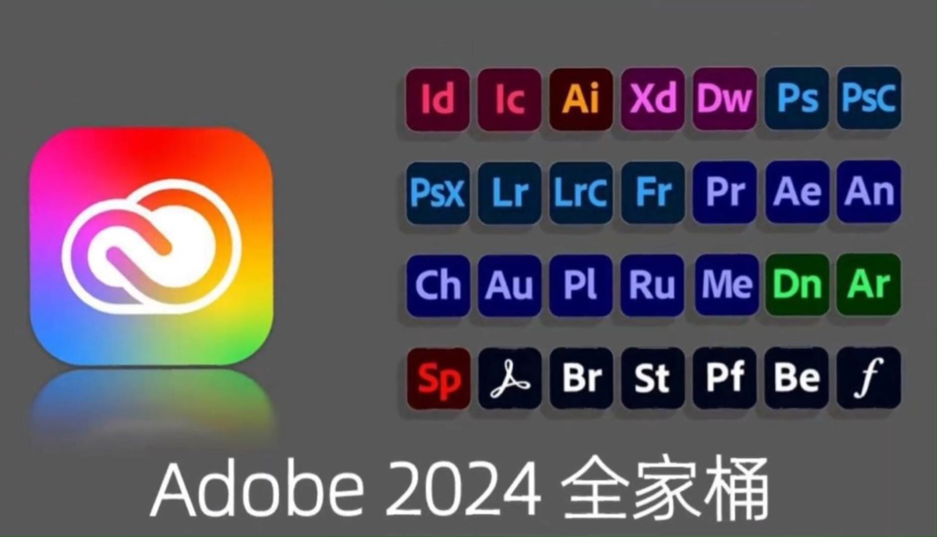 [图]【Adobe全家桶2024】最新版免费下载！无套路！无密码！全新的PR PS AE AI AU等常用软件！安装即激活！下载不限速，永久使用！白嫖就完了！！