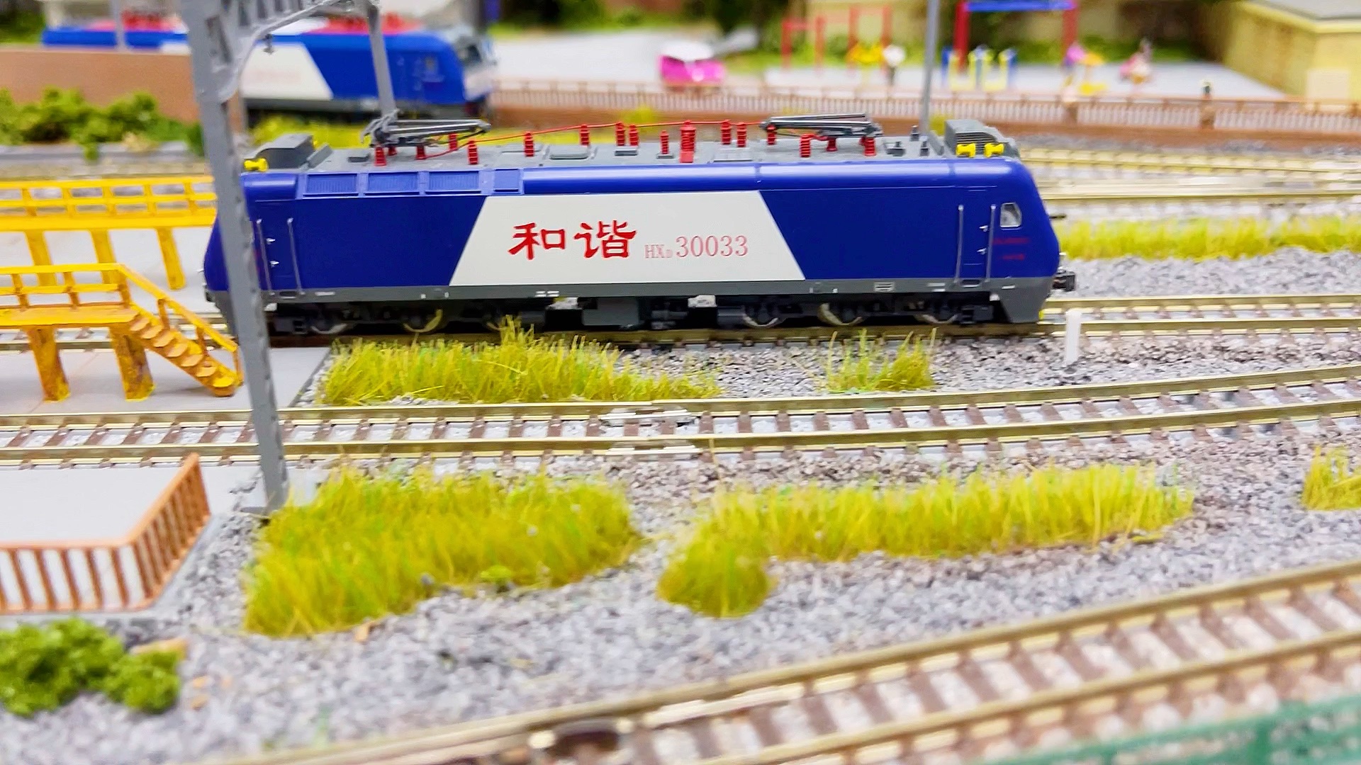 n比例火车模型 中国机车运转