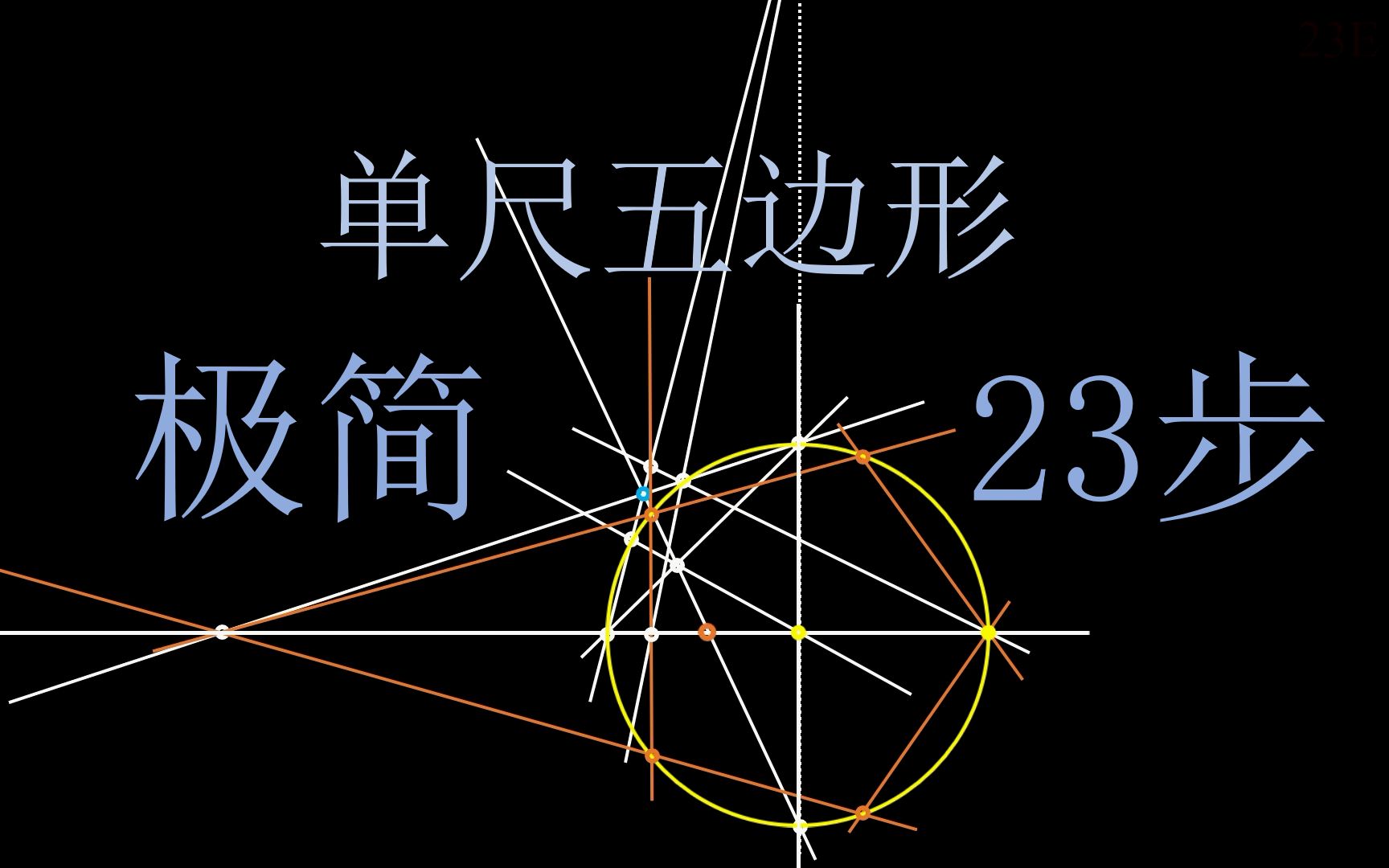 圆内接五角星尺规作图图片