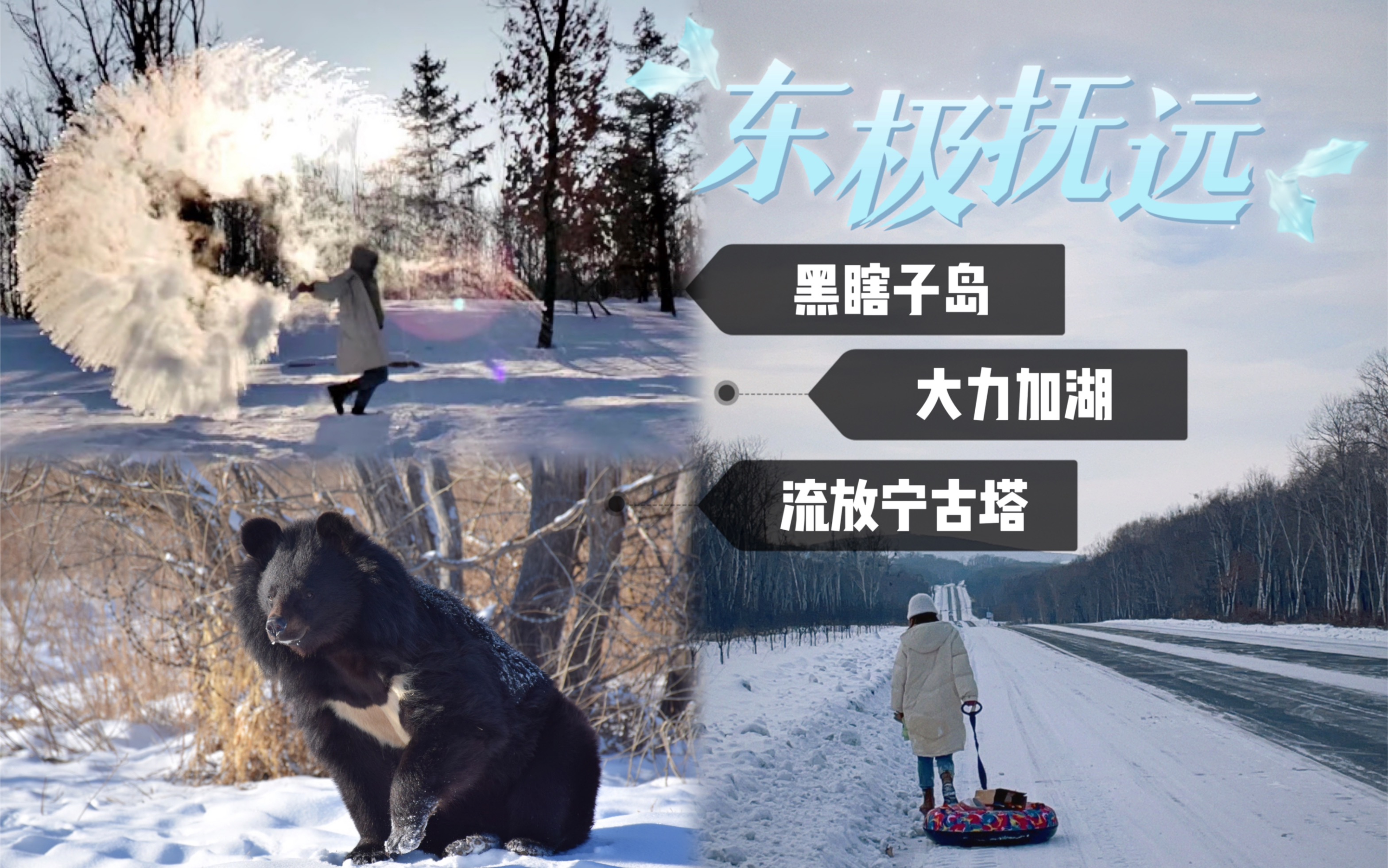 东极抚远|今年第3次来黑瞎子岛,南方孩子雪地里玩疯了!哔哩哔哩bilibili