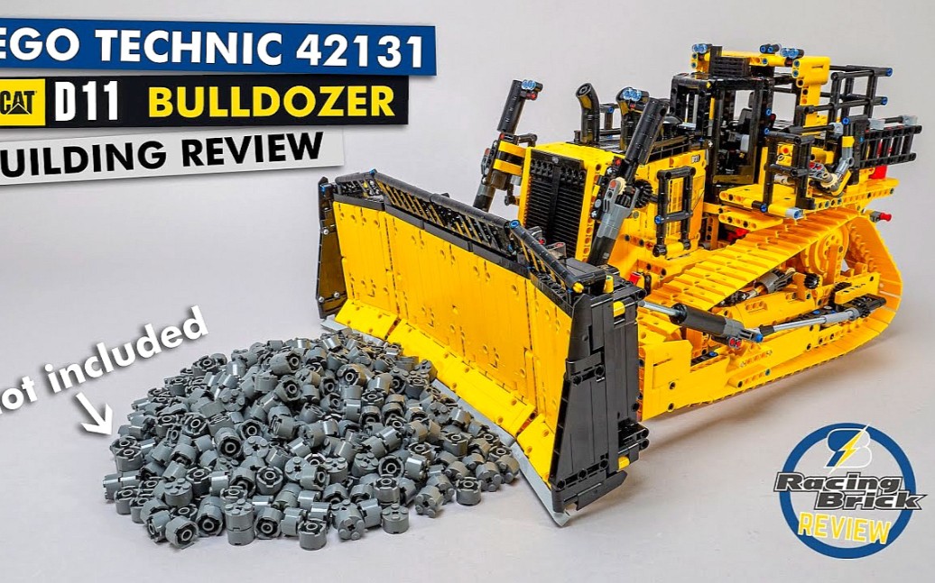 最速评测乐高最新旗舰卡特彼勒d11推土机拼装评测42131