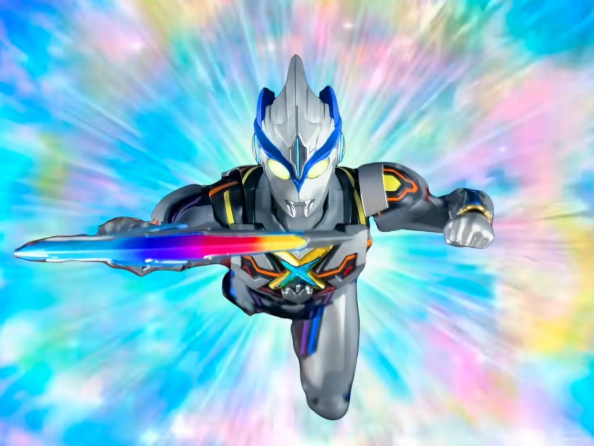 据说在彩虹的底部埋藏着幸福 艾克斯奥特曼超越型shf