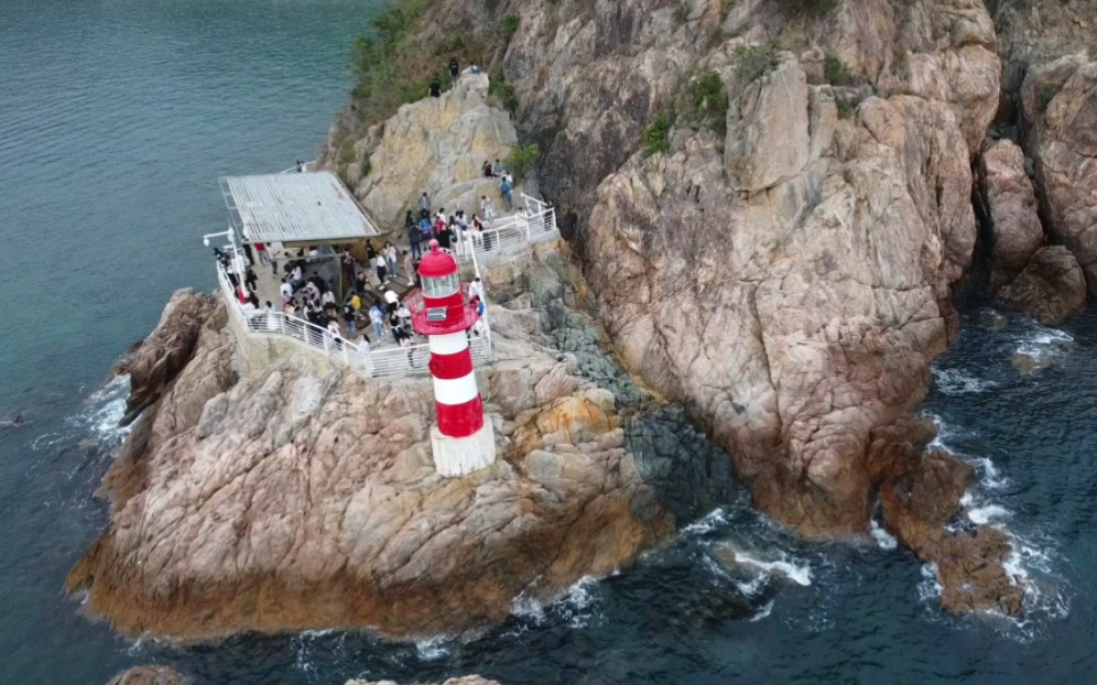 【航拍】深圳盐田背仔角灯塔