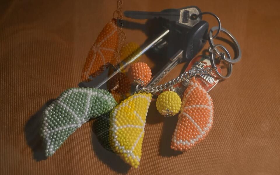 【串珠教程】搬运-米珠制作可爱的水果橘子瓣