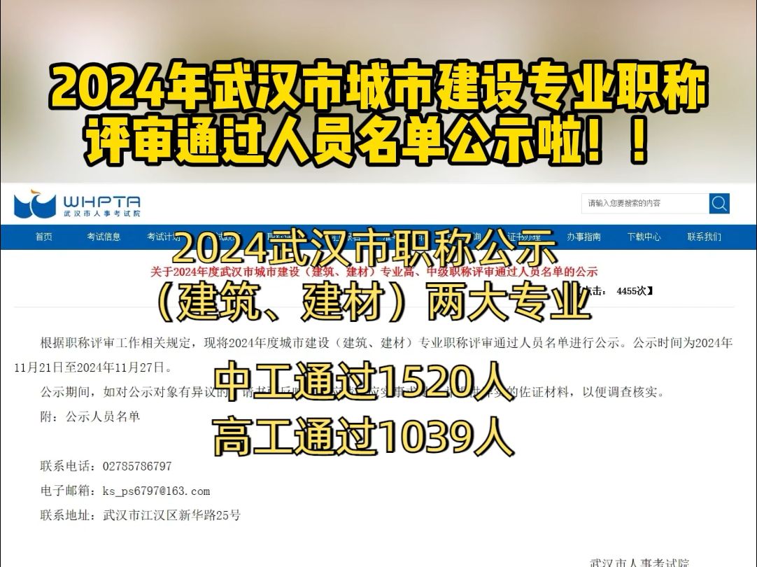 2024年武汉市城市建设专业职称评审通过人员名单公示啦!!哔哩哔哩bilibili