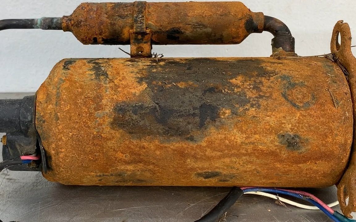 捡回生锈的大铁块抱着尝试的心理修复大家知道这是什么吗