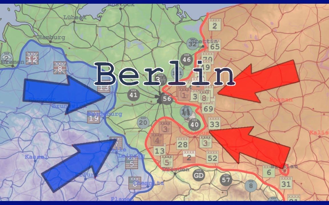二战东线战事字幕动画推演19441945年二战东线战场柏林战役