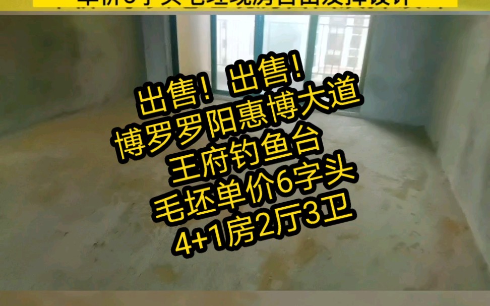 出售:博罗罗阳单价6字头毛坯4+1房2厅3卫哔哩哔哩bilibili