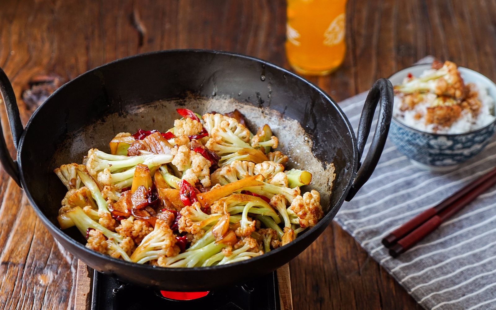 【干锅花菜】一招万能的蔬菜做法