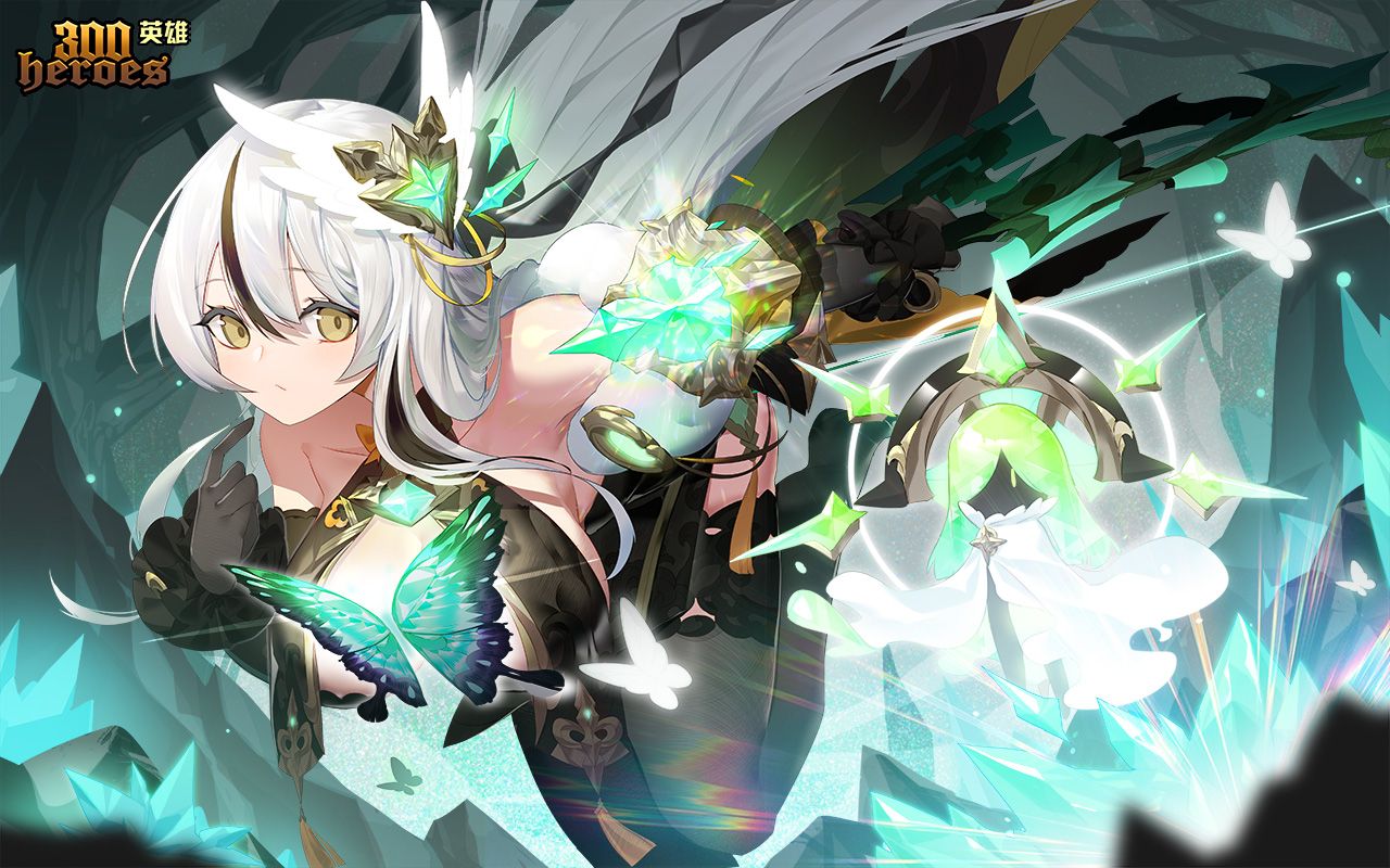 【300英雄】浅间智新皮肤白夜琉璃游戏内展示