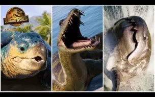 Video herunterladen: 【4K】JWE2“史前海洋生物包”DLC 新物种展示（NATIONAL JURASSIC）