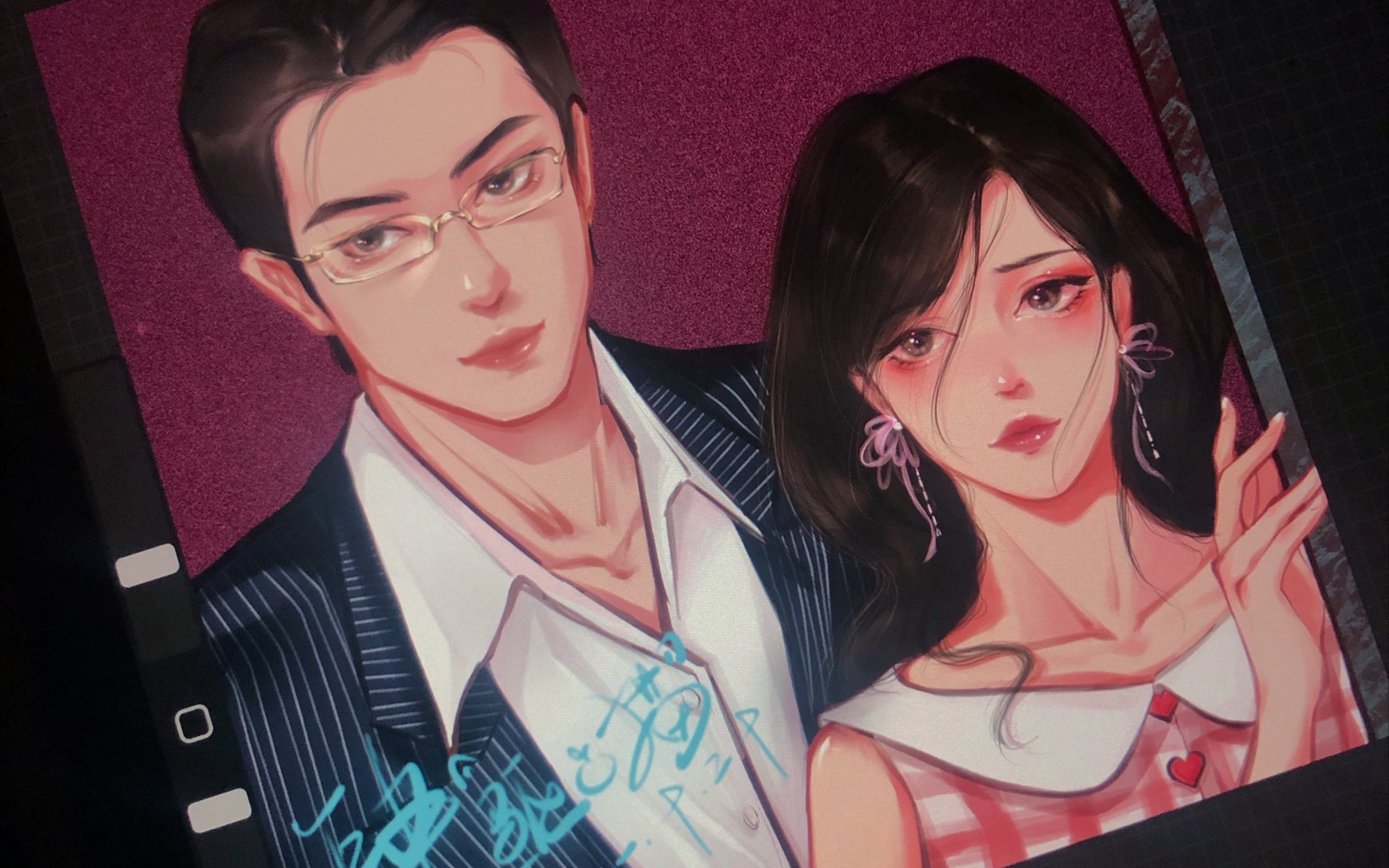 【陈冠霖|多桑与红玫瑰】做-李逢春的掌中之物/procreate绘画过程