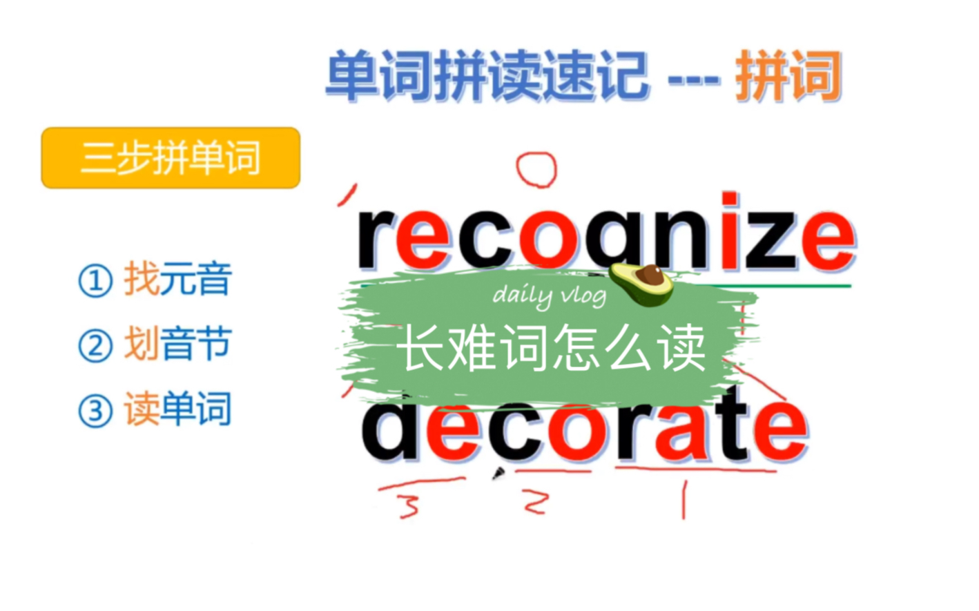 趁着现在还来得及,赶紧赶上拼读单词的车队,今天给大家分享一个大家都很发愁的“如何拼读记忆长难的单词”,方法给你,赶紧来学习哔哩哔哩bilibili