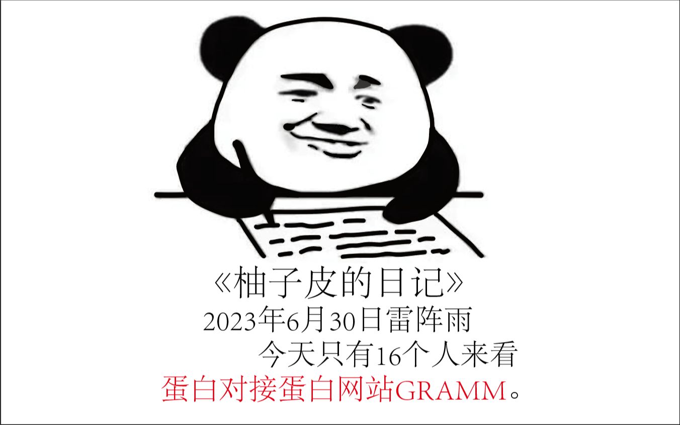 录音版本蛋白对接蛋白网站GRAMM哔哩哔哩bilibili