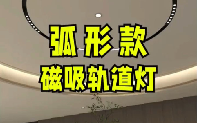 弧形款磁吸轨道灯