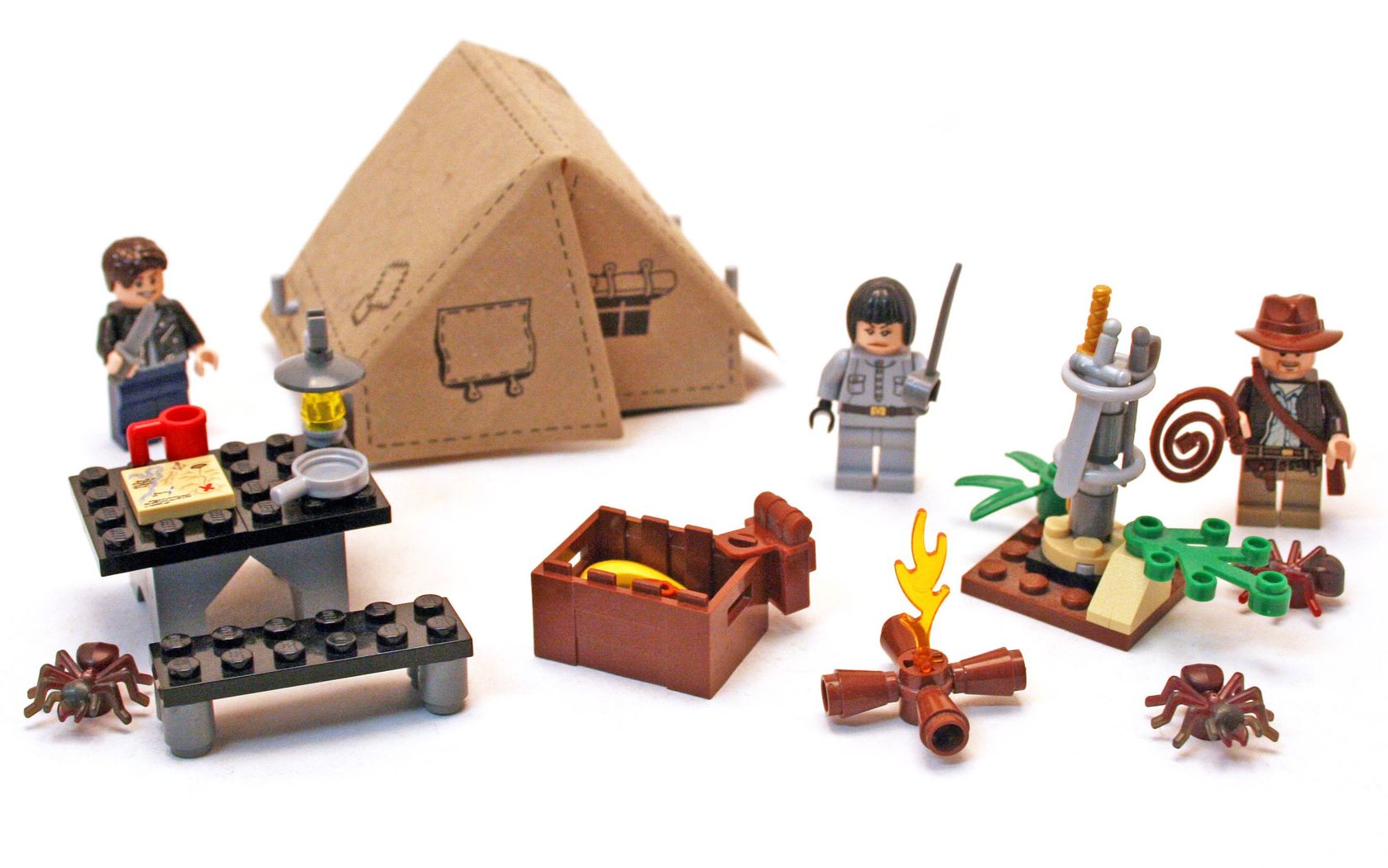 乐高 lego 7624 夺宝奇兵 丛林决斗 2008速拼评测