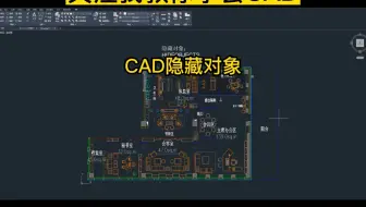今天教大家CAD隐藏对象