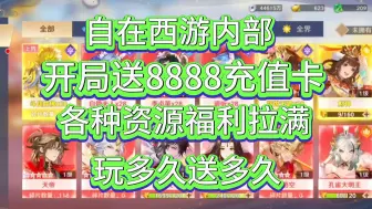 Descargar video: 自在西游内部资源号，开局满资源无限充值。名额有限