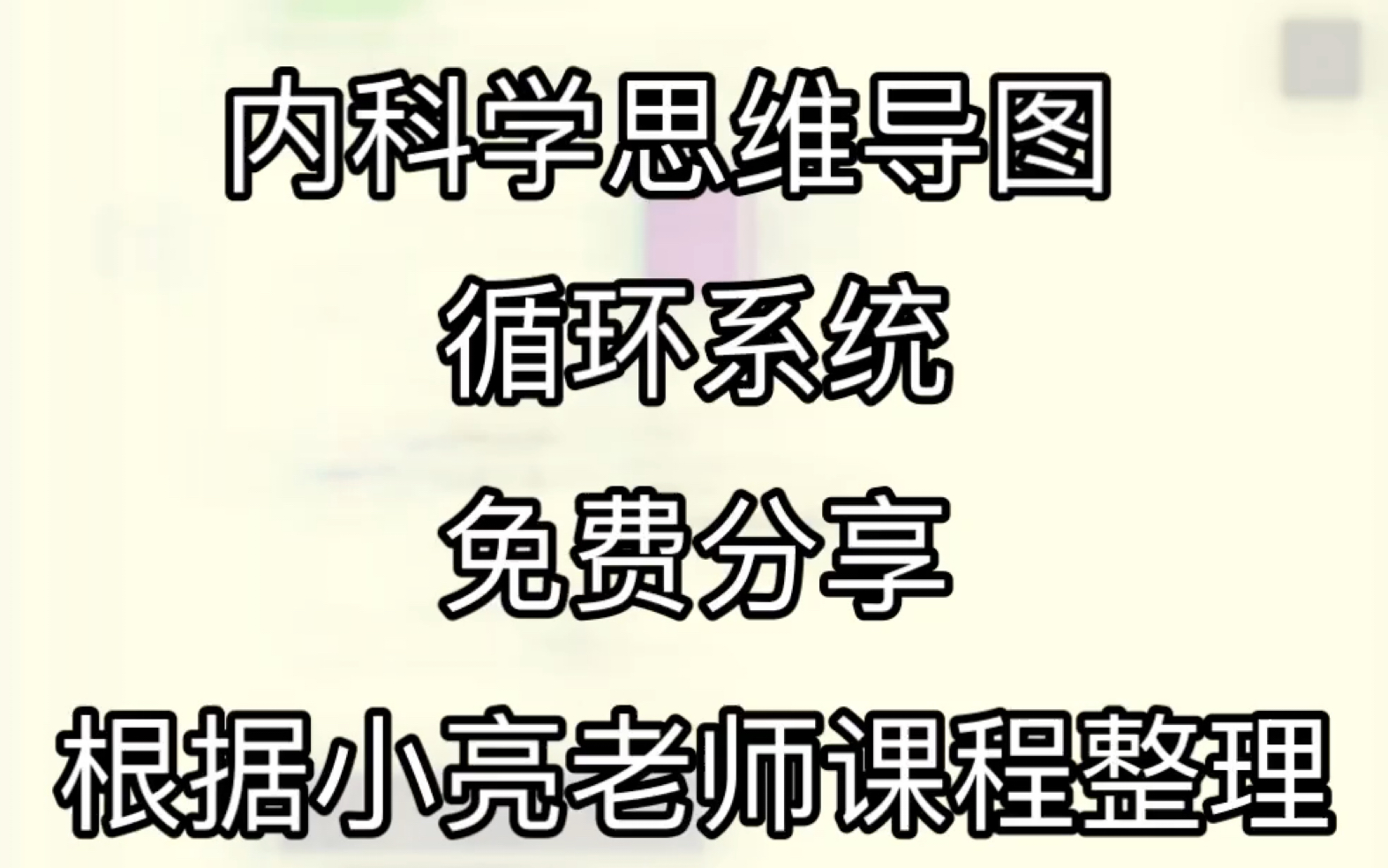 [图]内科学｜循环系统｜思维导图｜免费分享｜根据小亮老师课程整理