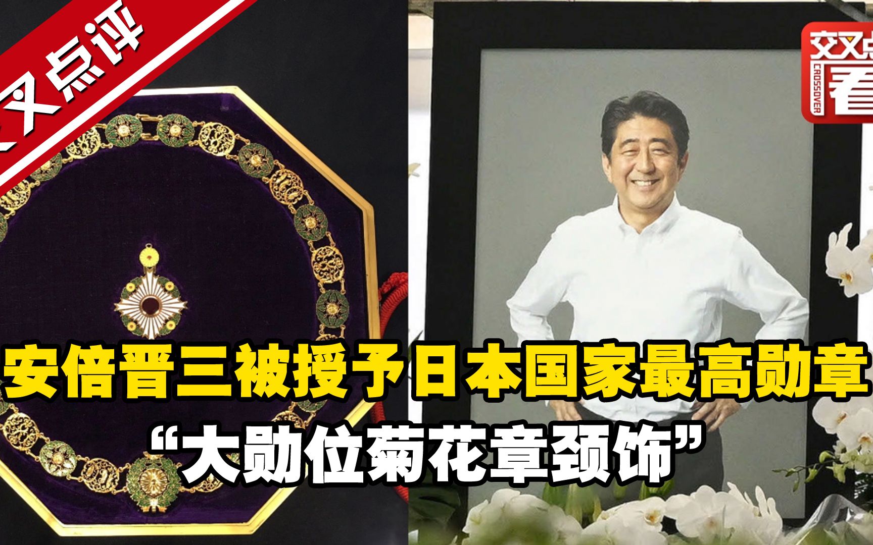 安倍晋三被授予日本国家最高勋章“大勋位菊花章颈饰”!除了他,二战后只有3位日本人获得过这枚勋章,他们都是谁?哔哩哔哩bilibili