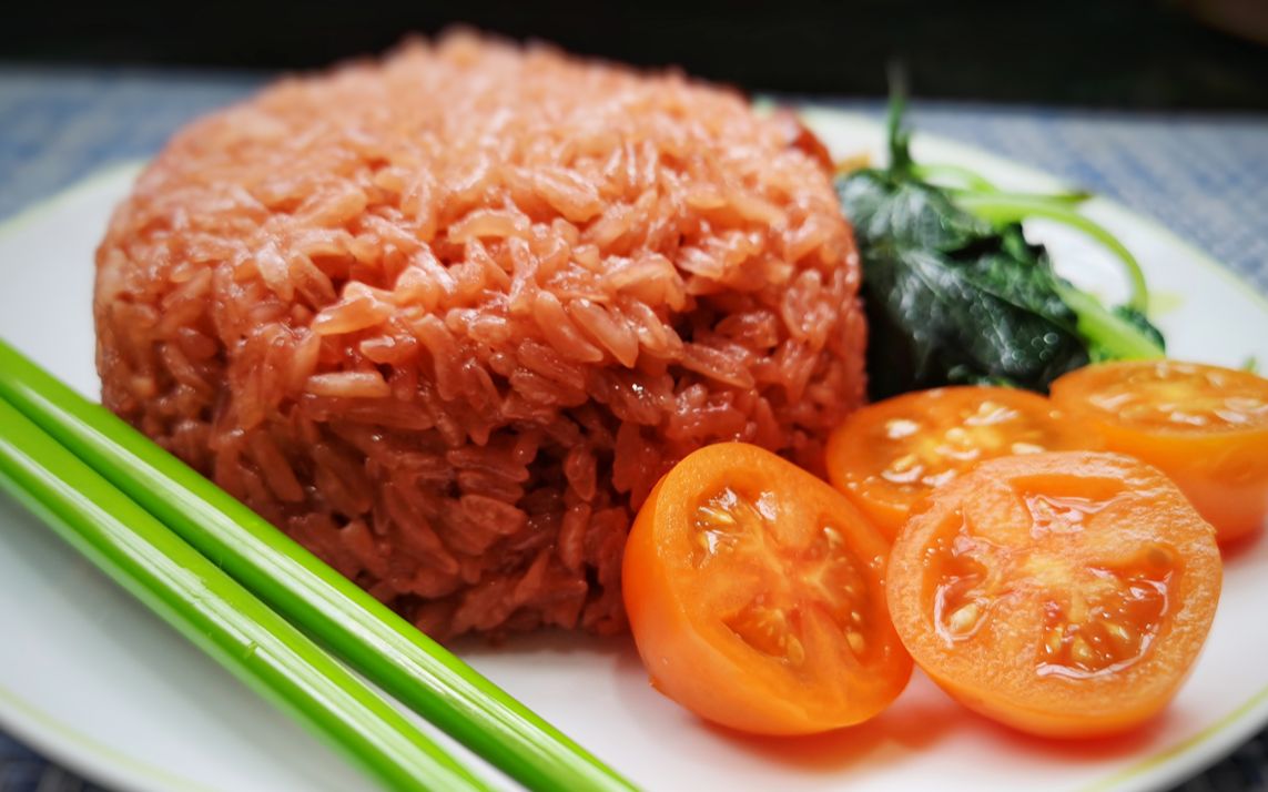 【麦琪美食】"三月三"传统美食"红蓝饭"是怎么做的?香味独特,太好吃啦