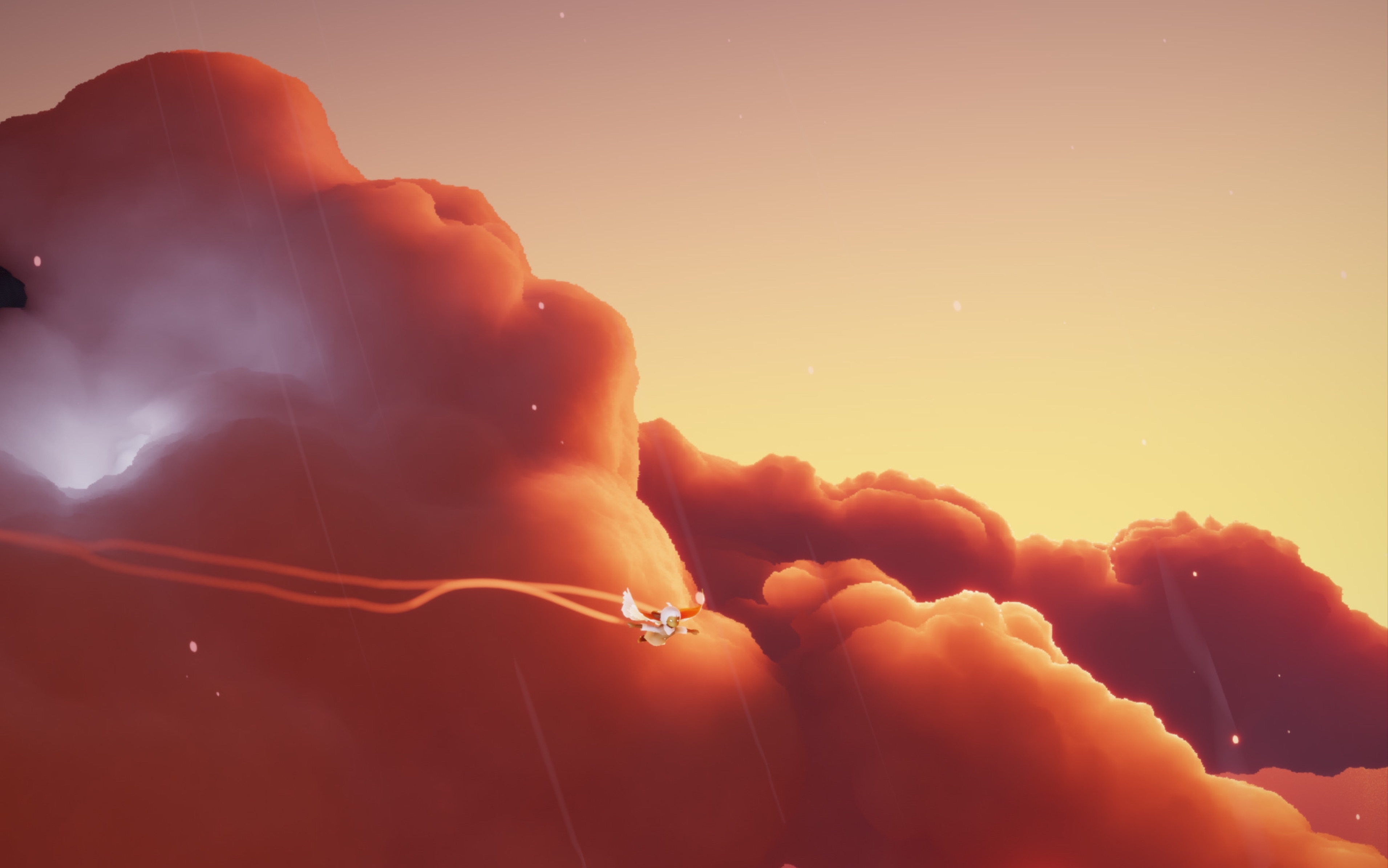 【光遇景点】黄昏时,夕阳洒下,圣岛之景绚丽如霞首