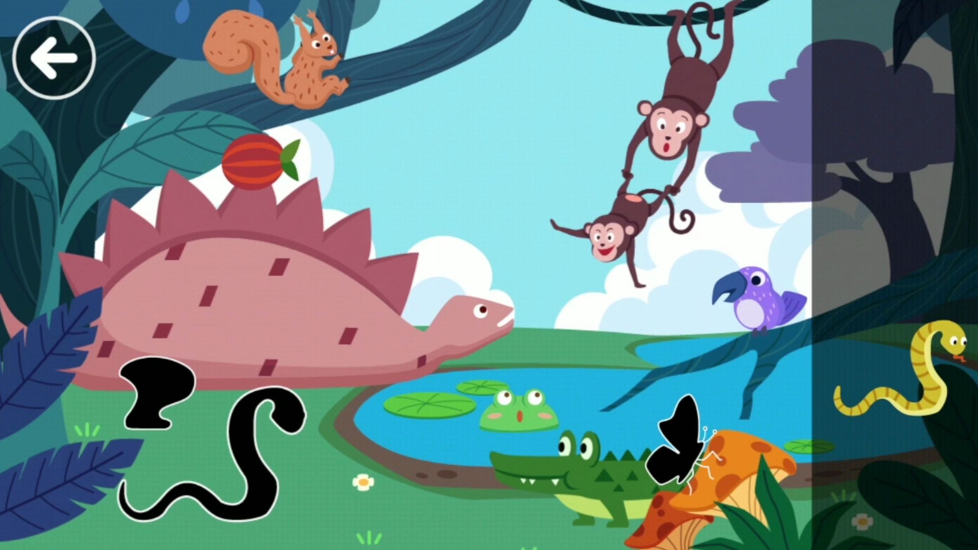 活动作品儿歌多多儿童游戏原始森林动物在森林都干什么一起来看森林