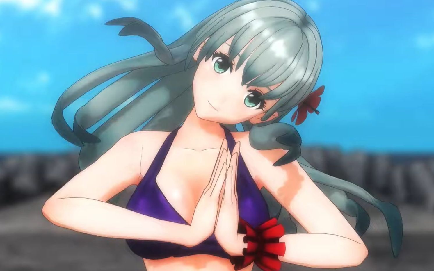 【mmd舰c】水着铃谷 拜托了darling_哔哩哔哩 (゜-゜)つロ 干杯~-bili