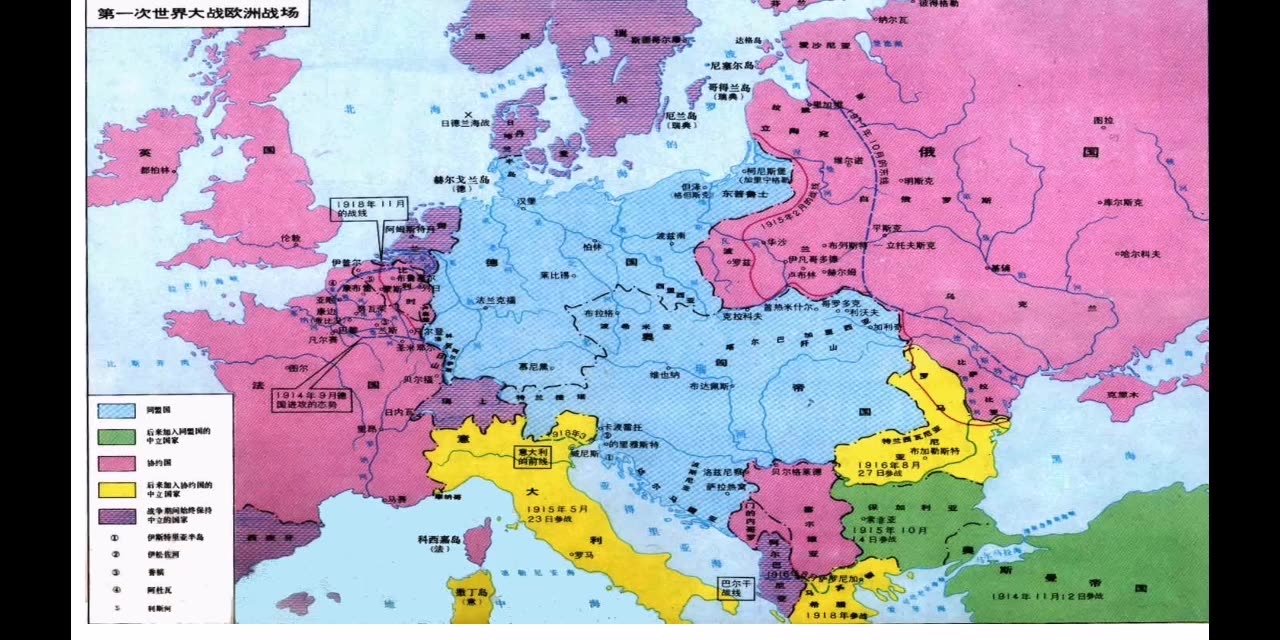 一战中协约国的变化