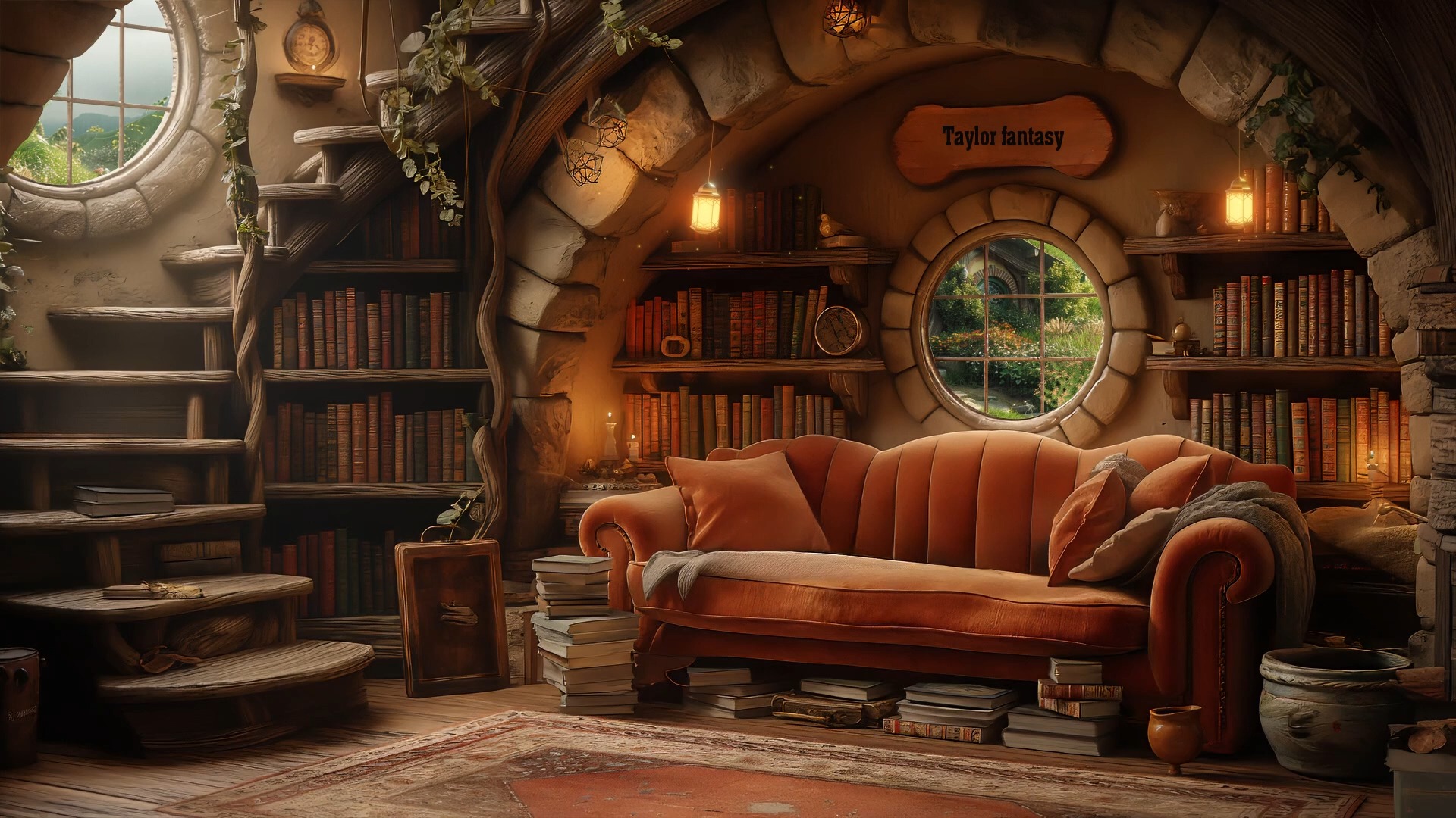 霍比特人洞舒适和放松的异想天开的氛围与幻想音乐和氛围 |泰勒幻想曲