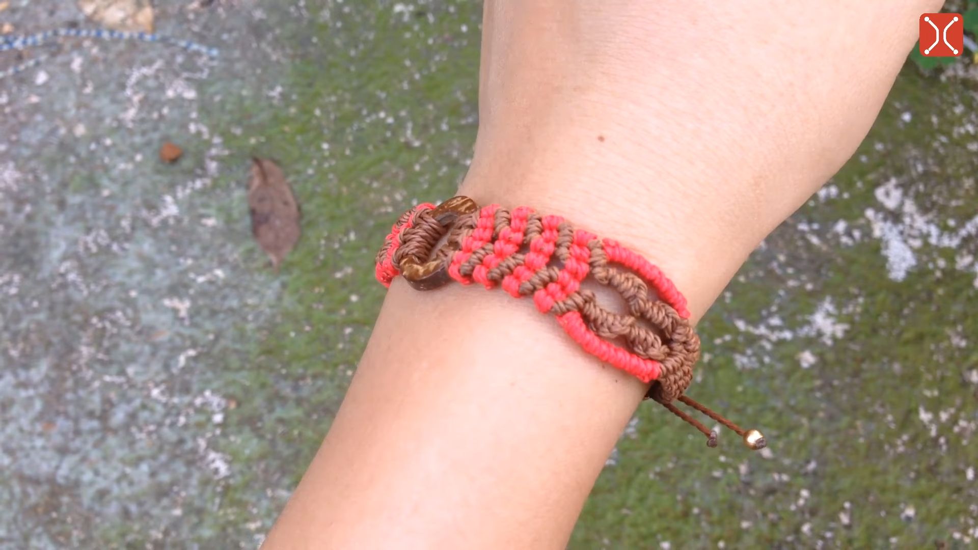 【macrame tita】双色手链绳编编制教程macrame bracelet tutorial